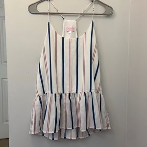 Pink lilly tank top size small